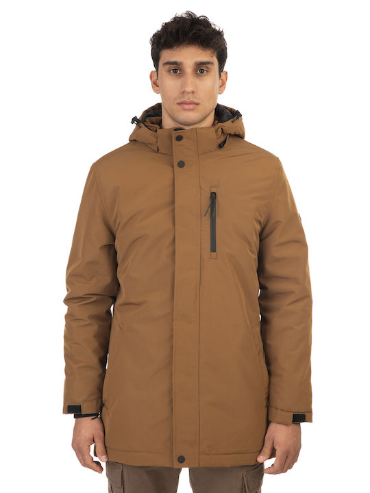 Double Winter Jacket Parka Brown