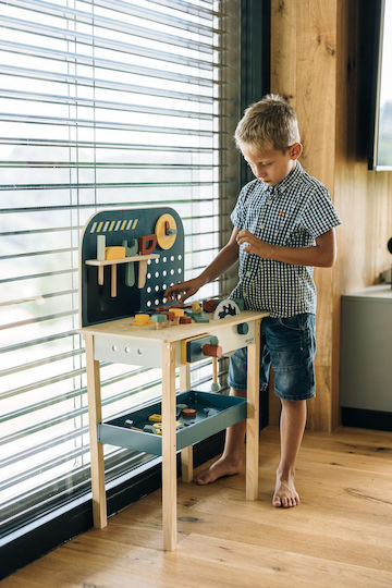 Banc de lucru din lemn pentru copii Freeon Free2play cu unelte