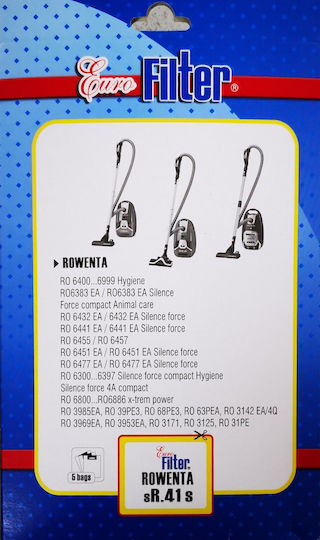 Euro Filter Σακούλες Σκούπας 5τμχ Συμβατή με Σκούπα Rowenta