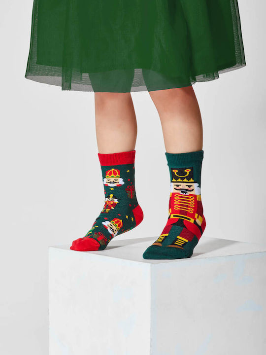 Many Mornings Kindersocken Kniehohe The Nutcracker Colorful