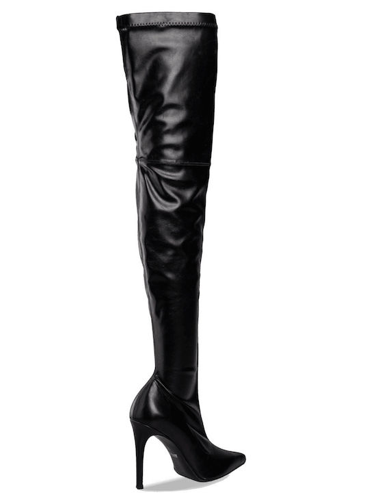 Damenstiefel Über dem Knie Schwarz