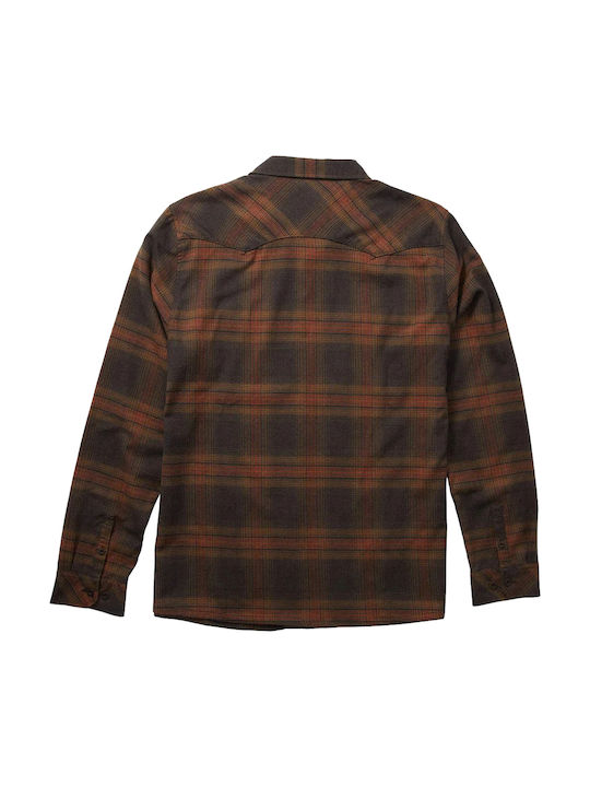 Salty Crew Long-sleeved Flannel Shirt Checked Black