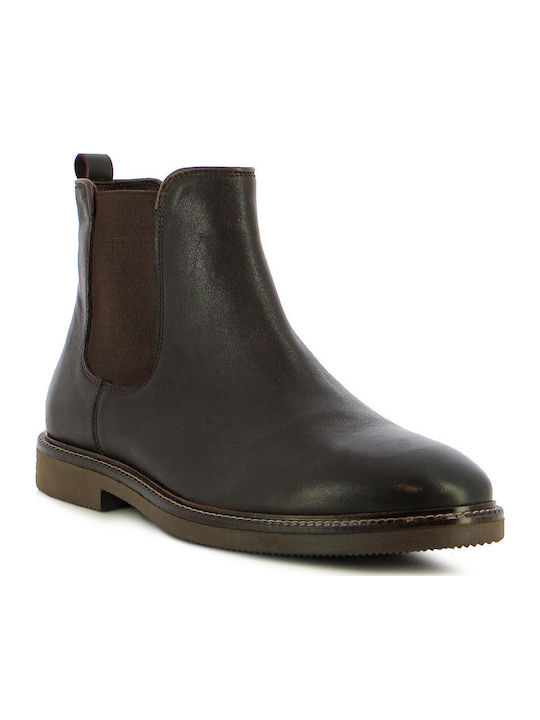 Leder Chelsea-Stiefel Braune Herrenstiefel