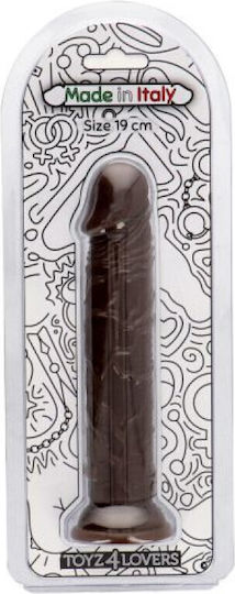 Toyz4lovers Amedeo Ρεαλιστικό Dildo με Βεντούζα Καφέ 19cm