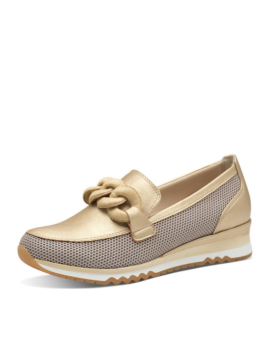 Γυναικεία Loafers σε Χρυσό Χρώμα
