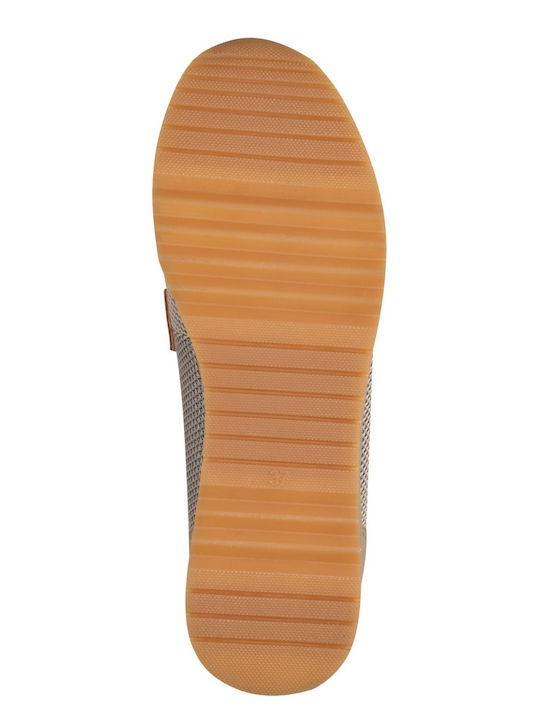 Γυναικεία Loafers σε Χρυσό Χρώμα
