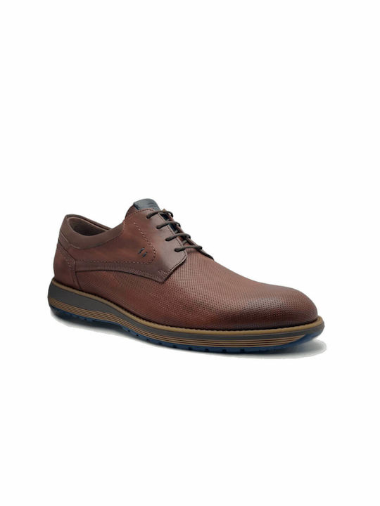 Damiani Men's Leather Casual Shoes Tabac Brown