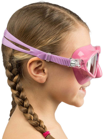 CressiSub Μάσκα Θαλάσσης Silicone Kids Moon Kid Pink/Lilac Pink/Lilac