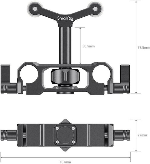 Smallrig Universelle 15mm Lws Rod Mount Objektivstütze 2727