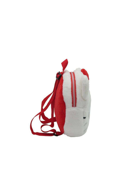 CyP Brands Hello Kitty Face Plüsch Schulrucksack für den Kindergarten Mehrfarbig 24 x 7 x 24 cm