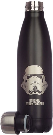 Puckator Sticlă de Apă pentru Copii Termos Star Wars Oțel inoxidabil Negru 500ml