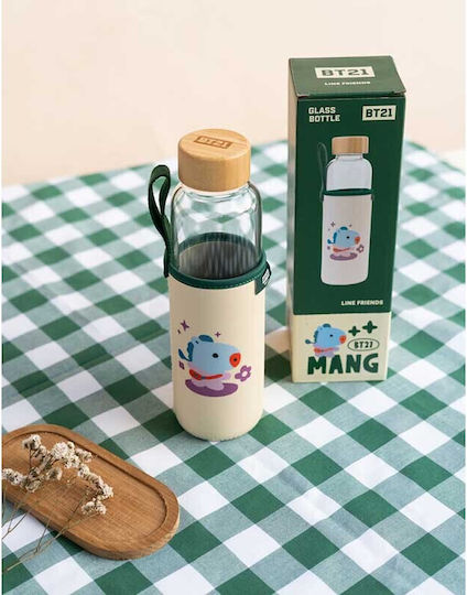 Line Friends Kinderflasche Glas Beige 500ml