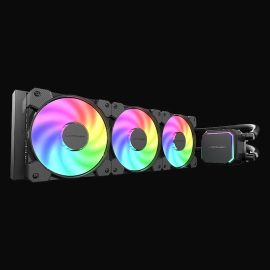 LC-Power Jet Flow Sisteme De Răcire Cu Apă AIO CPU Cu 3 Ventilatoare 120mm Și Led Argb