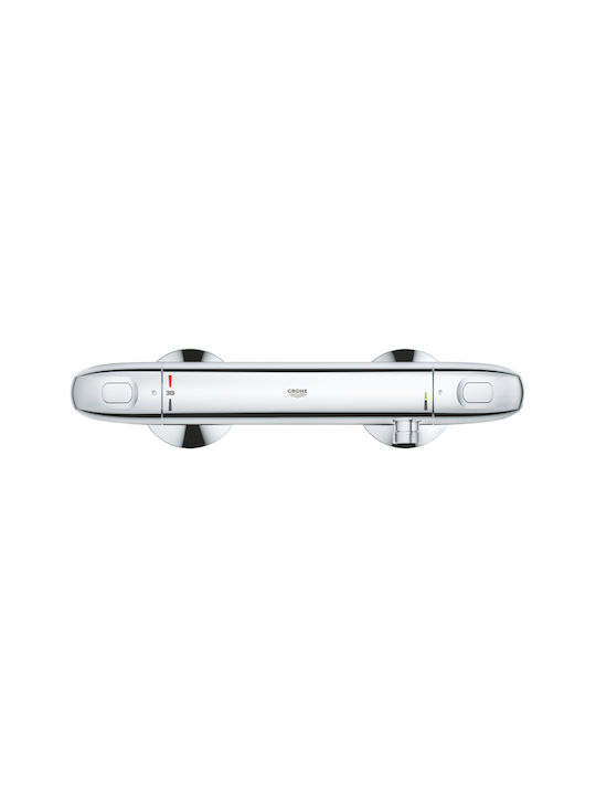 Grohe Grohtherm 1000 Αναμεικτική Μπαταρία Μπανιέρας Ασημί