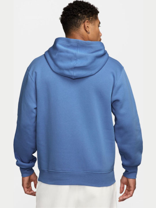 Sweatshirt Fleece with Hood Blue