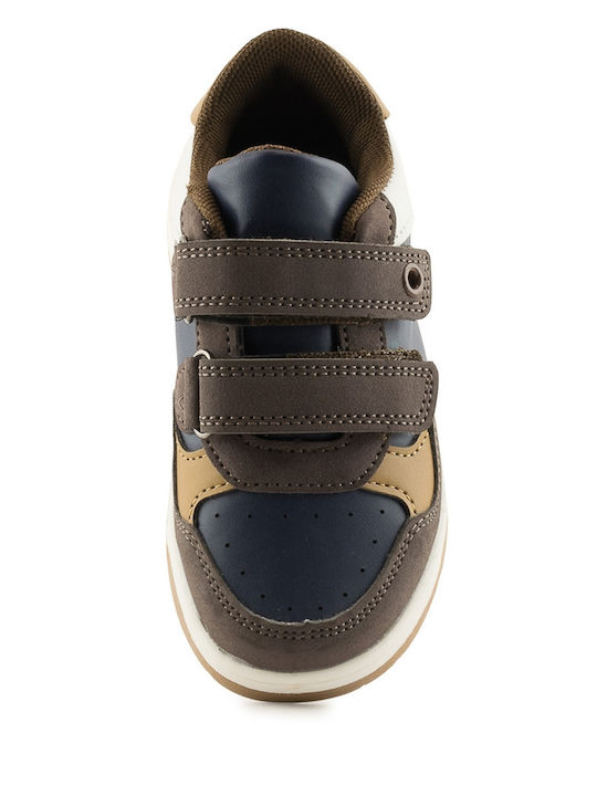 Kinder Sneakers mit Klettverschluss Braun
