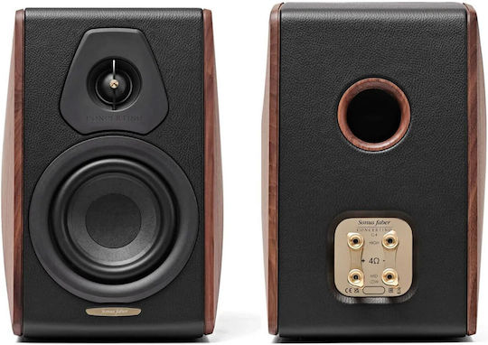 Sonus Faber Concertino G4 Maestro Edition Ζεύγος Ηχείων Hi-Fi Βιβλιοθήκης 150W 2 Δρόμων Π21.4xΒ29.7xΥ31.4εκ. Walnut