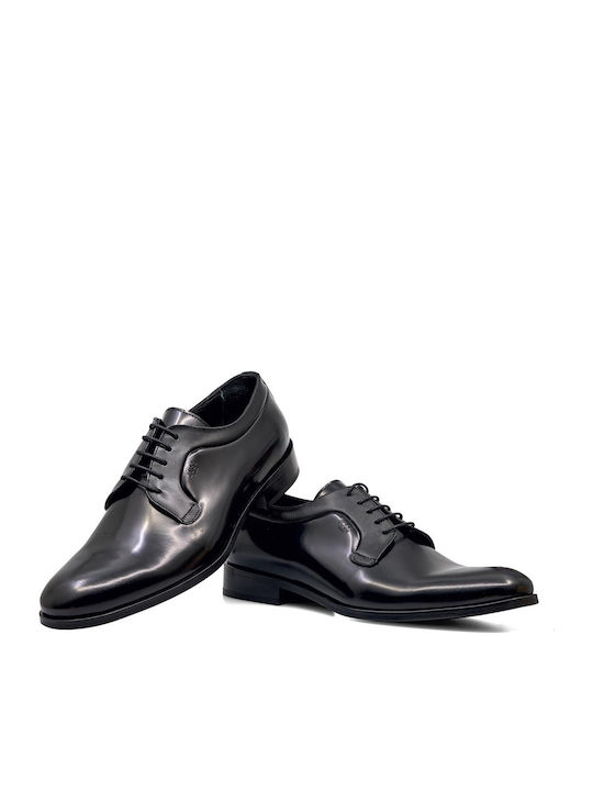 Boss Shoes Leather Men's Dress Shoes Spazz Point Black