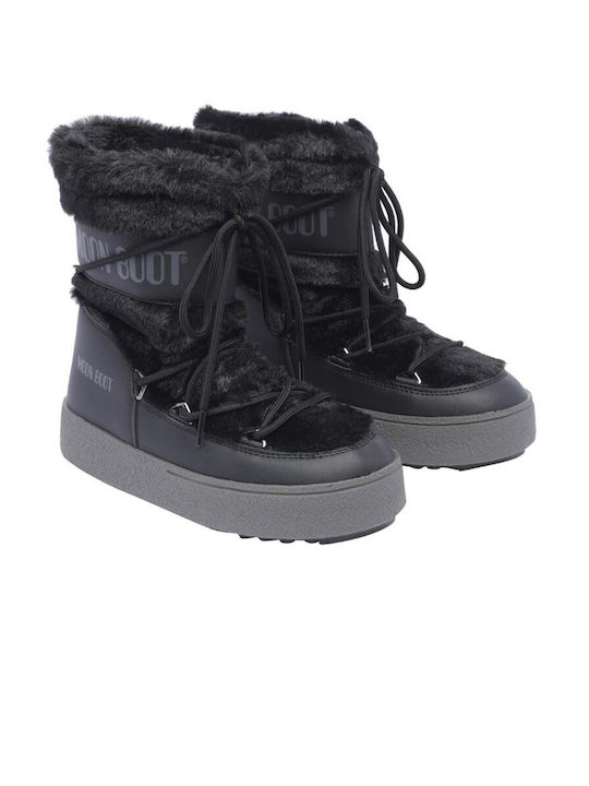 Moon Boot Ltrack Faux Women's Boots Snow with Fur Black