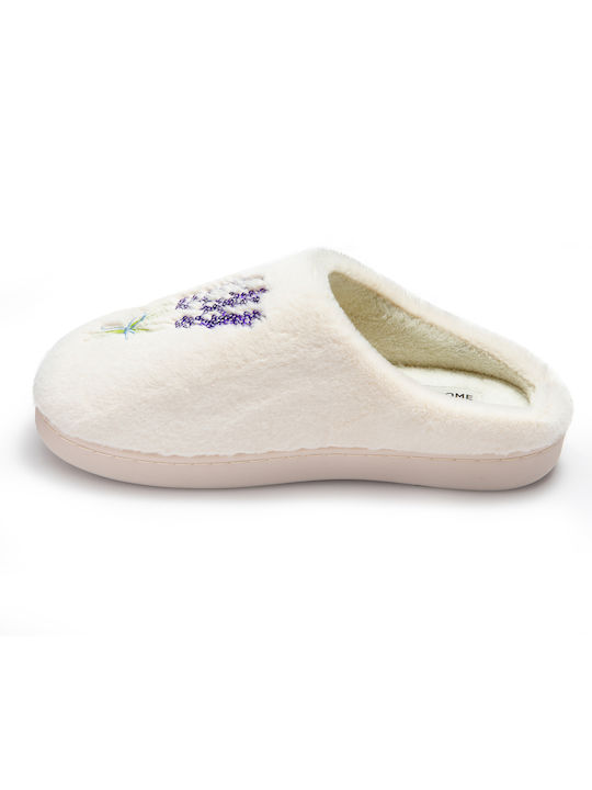 Jomix Anatomical Women's Slippers Λουλούδια Λευκό