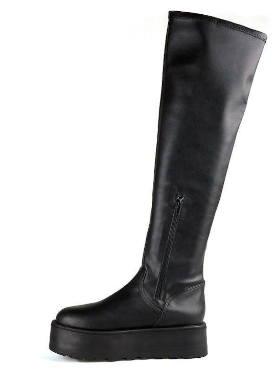Over the Knee Women's Boots Black