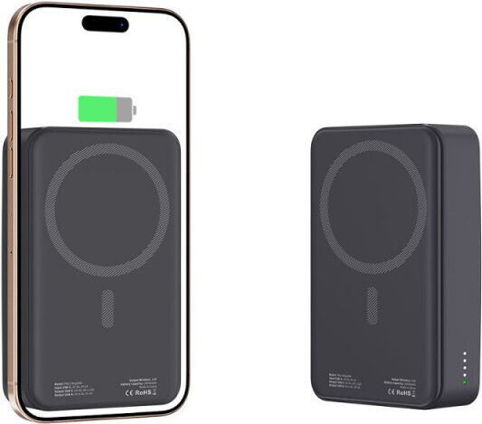 Tech-Protect PB12 LifeMag MagSafe Power Bank 20000mAh 15W с USB-A порт и USB-C порт Черен