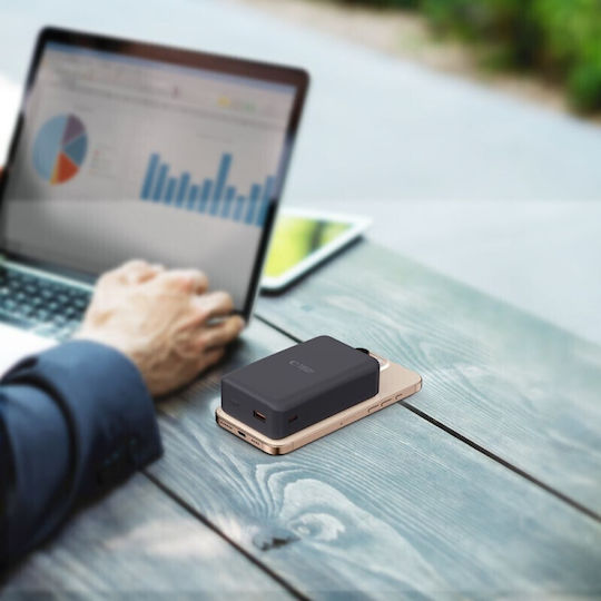 Tech-Protect PB12 LifeMag MagSafe Power Bank 20000mAh 15W с USB-A порт и USB-C порт Черен