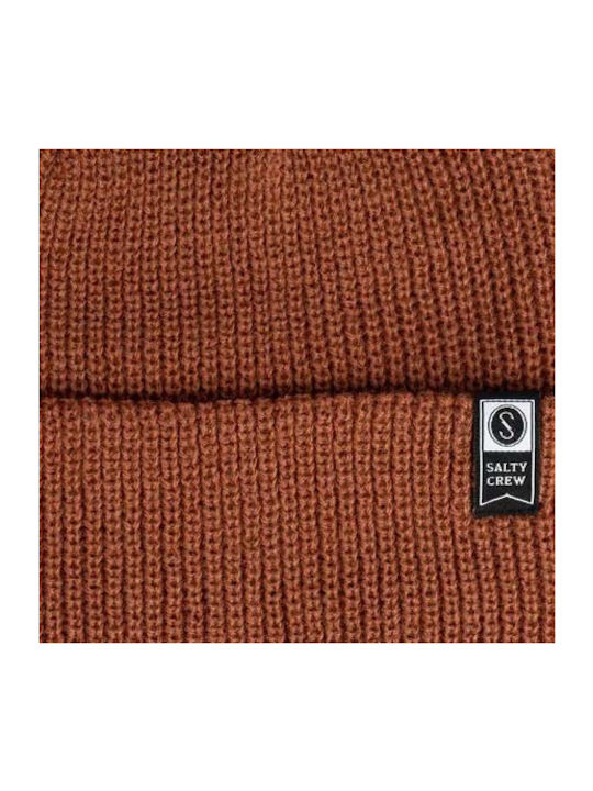 Salty Crew Beanie Beanie Knitted in Red color