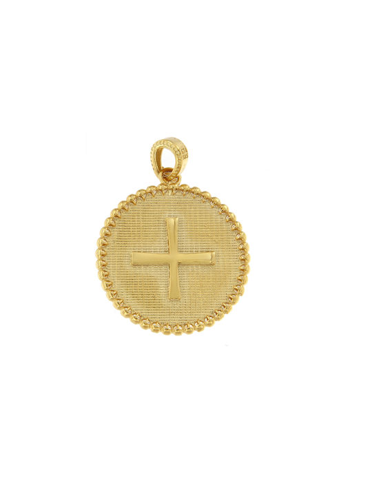 Kontopoulos Charm Amulet Constantine from Gold 9 K