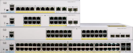 Cisco Catalyst C1000-24T-4G-L Managed L2 PoE+ Switch with 24 Ethernet Ports and 4 SFP Ports