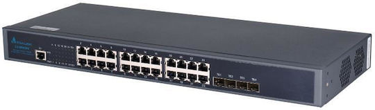 Extralink Chiron Managed L3 Switch with 24 Gigabit (1Gbps) Ethernet Ports and 4 SFP Ports