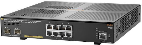 HP Aruba 2930F Managed L3 Switch with 8 Gigabit (1Gbps) Ethernet Ports and 2 SFP Ports