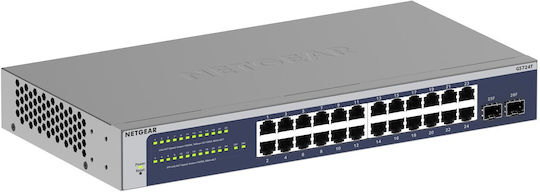 NetGear GS724T v1 Managed L3 Switch με 24 Θύρες Gigabit (1Gbps) Ethernet