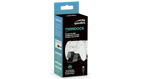 SpeedLink Twindock Βάση για 2 χειριστήρια PS5 Μαύρη