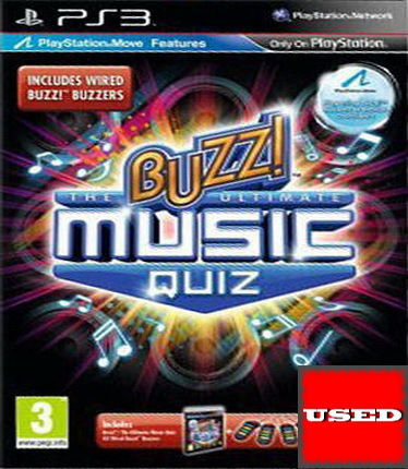 Buzz!: The Ultimate Music Quiz (Χωρίς Buzzers) PS3 Game (Used)