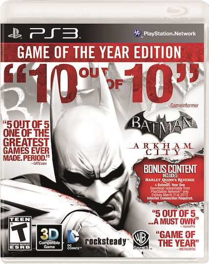 Batman: Arkham City Game of the Year Edition PS3 Game (Used)