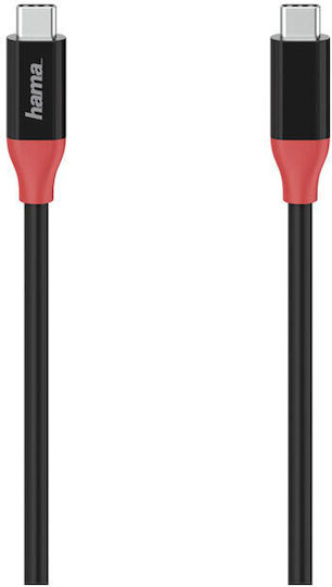 HAMA Essential USB 4 Video Cable USB-C Male - USB-C Black 0.8m