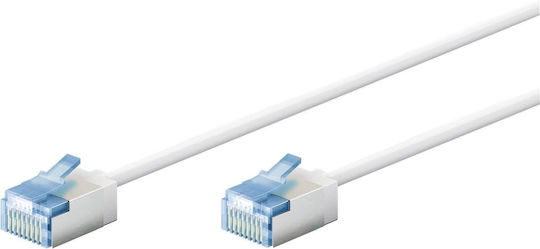 Goobay U/UTP Cat.6a Ethernet Network Cable 5m White 1pcs