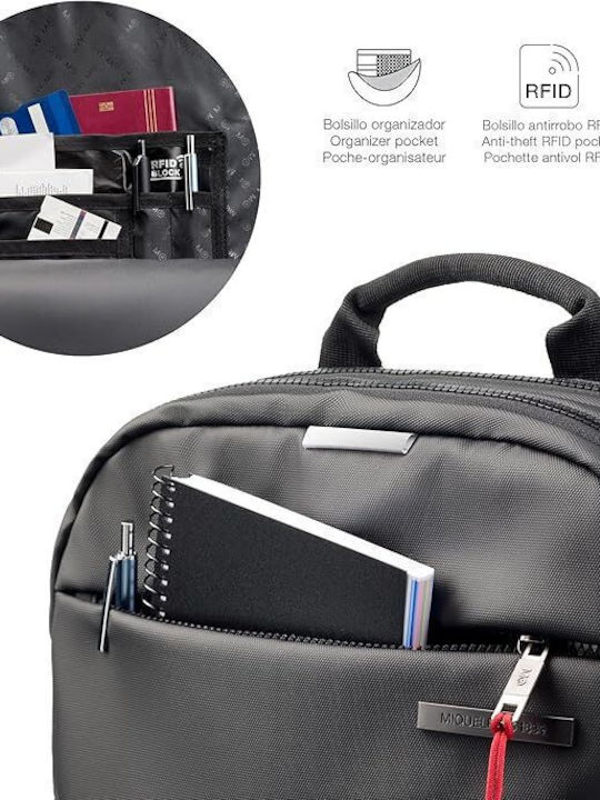 Miquelrius Τσάντα Πλάτης για Laptop 16" σε Μαύρο χρώμα 844.169827