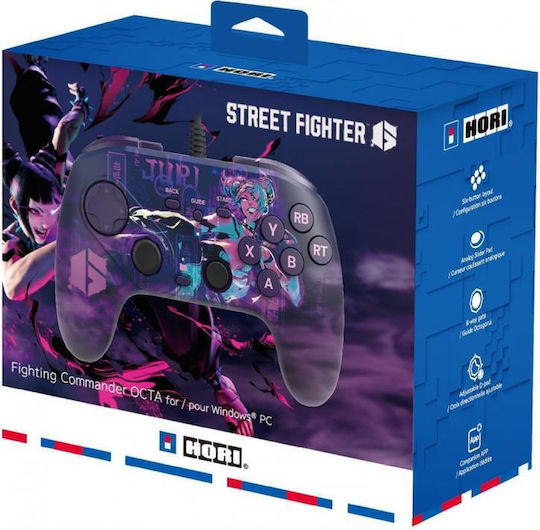 Hori Fighting Commander Wired Gamepad for PC Purple