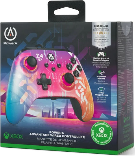 PowerA Enhanced Wired Gamepad for Xbox Series Cyber Style