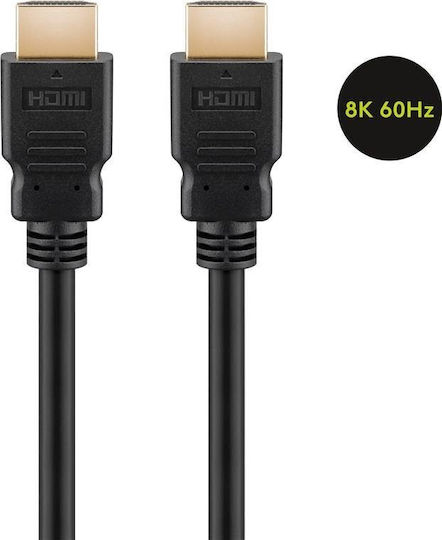 Goobay HDMI 2.1 Cablu HDMI de sex masculin - HDMI de sex masculin 7.5m Negru