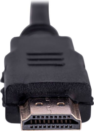 iBox HDMI 1.4 High Speed 1080p 120Hz Braided Cable HDMI male - HDMI male 1.5m Μαύρο