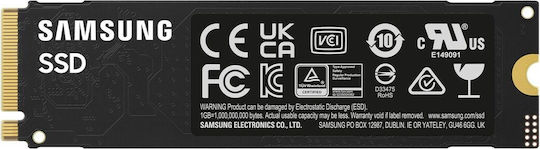 Samsung 990 EVO Plus SSD 2TB Тип M.2 със Свързване PCI Express 4.0 Съвместим с PS5 MZ-V9S2T0BW