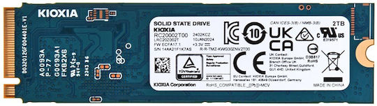 Kioxia Exceria G2 SSD 2TB M.2 Type PCI Express 3.0 Connection LRC20Z002TG8