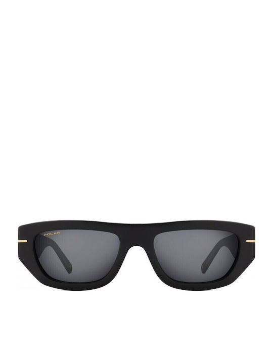 Polar Ochelari De Soare Negri Cu Ramă Din Plastic / Acetat Polar Ochelari De Soare Negri Cu Ramă Din Plastic / Acetat