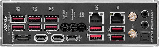 MSI MAG Z890 Carbon WiFi Motherboard ATX με Intel 1851 Socket 7E17-001R