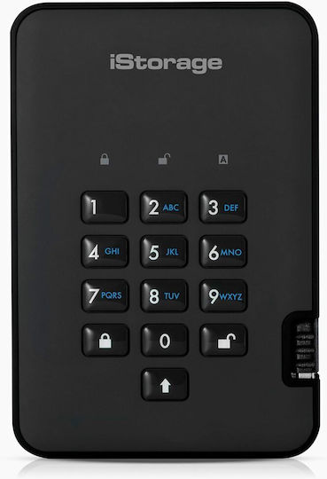 iStorage IS-DA-256-2000 USB 3.0 / Wi-Fi Εξωτερικός HDD 2TB 3.5" Μαύρο