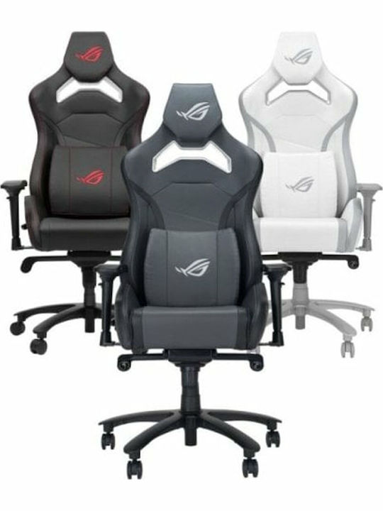 Asus ROG Chariot X Core Καρέκλα Gaming Δερματίνης με Ρυθμιζόμενα Μπράτσα και RGB Φωτισμό Grey