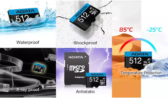 Adata Premier microSDXC 512GB U1 V10 A1 UHS-I 100MB/s